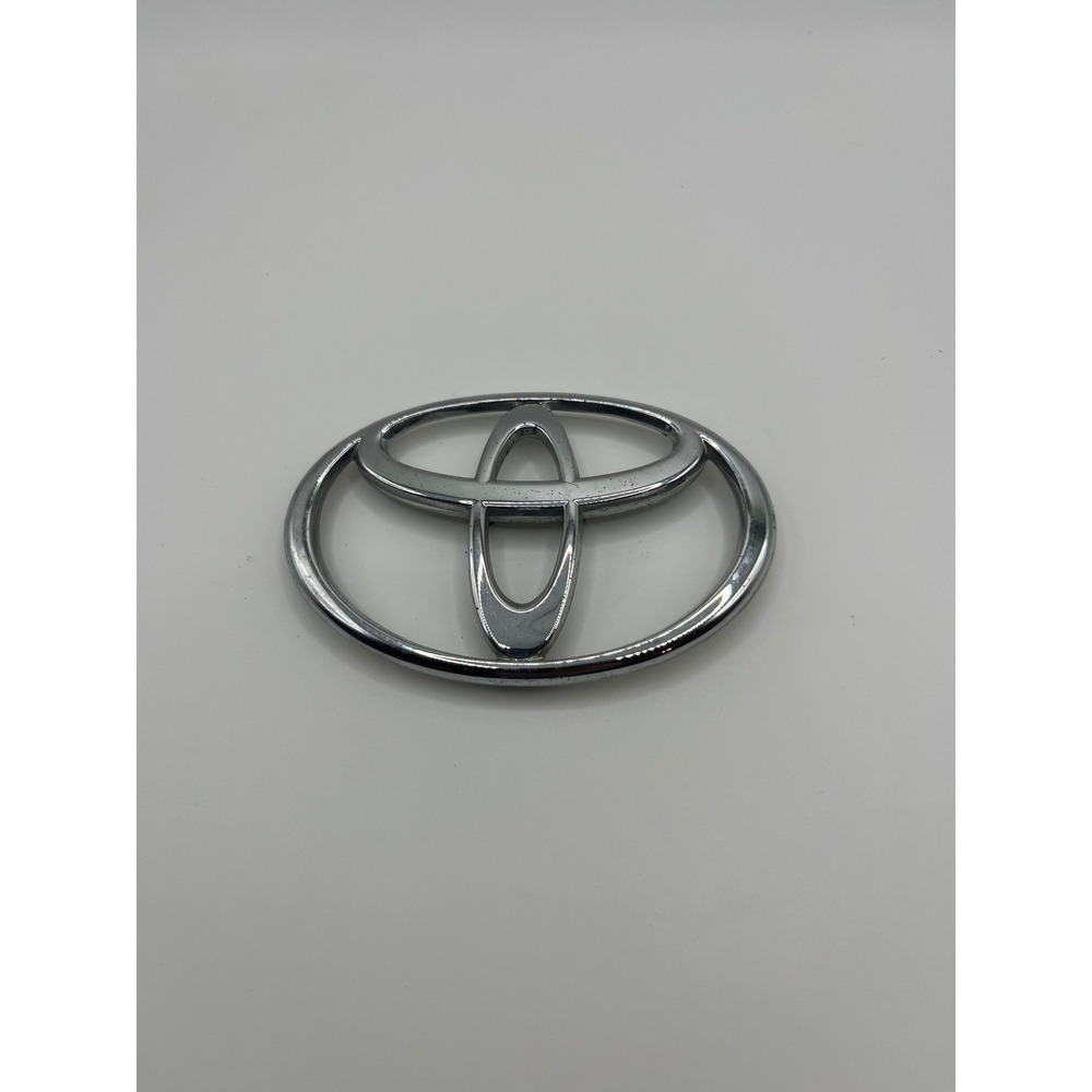 Toyota Emblem Front Grille Trunk Badge Chrome Logo Replacement 4.75" x 3.25"